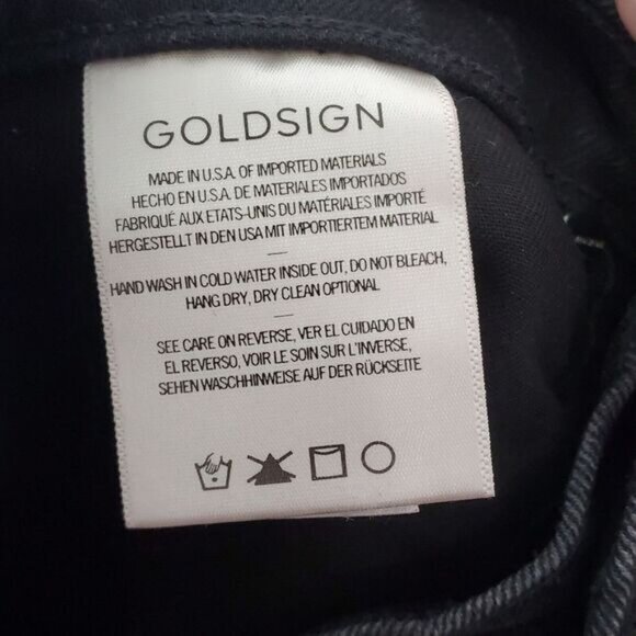 Women's Goldsign The Lawler High Rise Slim-Straight Jeans in Esther Size 27 NWOT - Picture 5 of 5